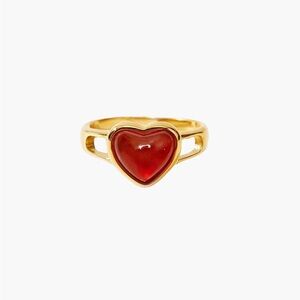 En Route Jewelry Carnelian Heart Ring
